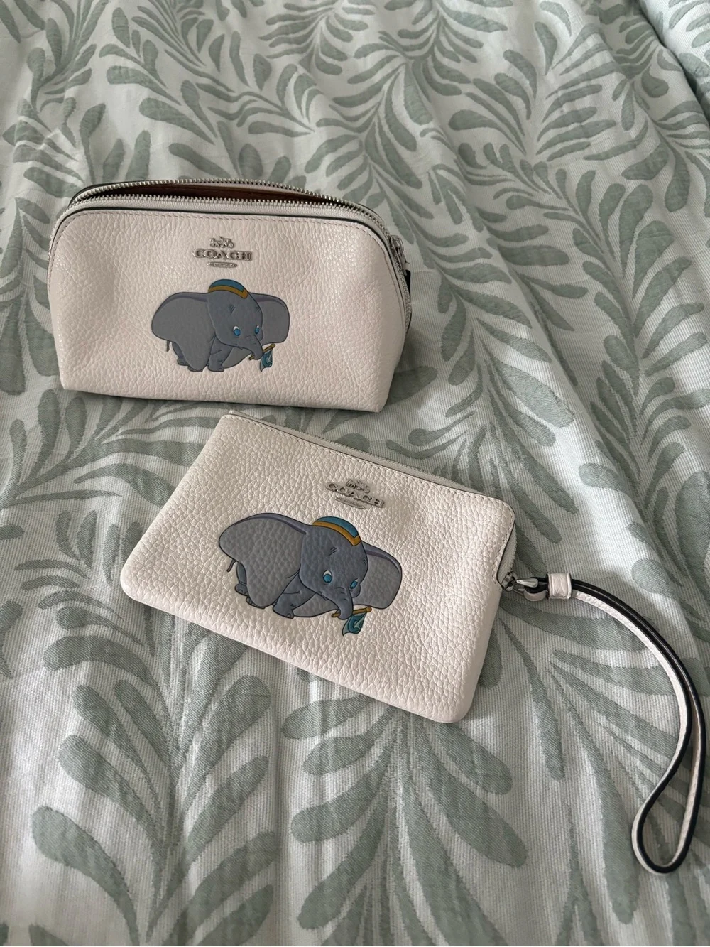 Coach Dumbo Cosmetic Pouch & Wristlet Set
